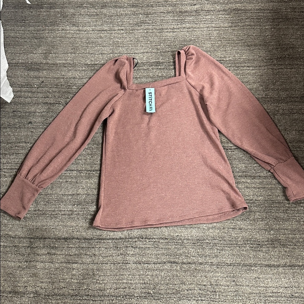 Gilli Mauve Knit Top